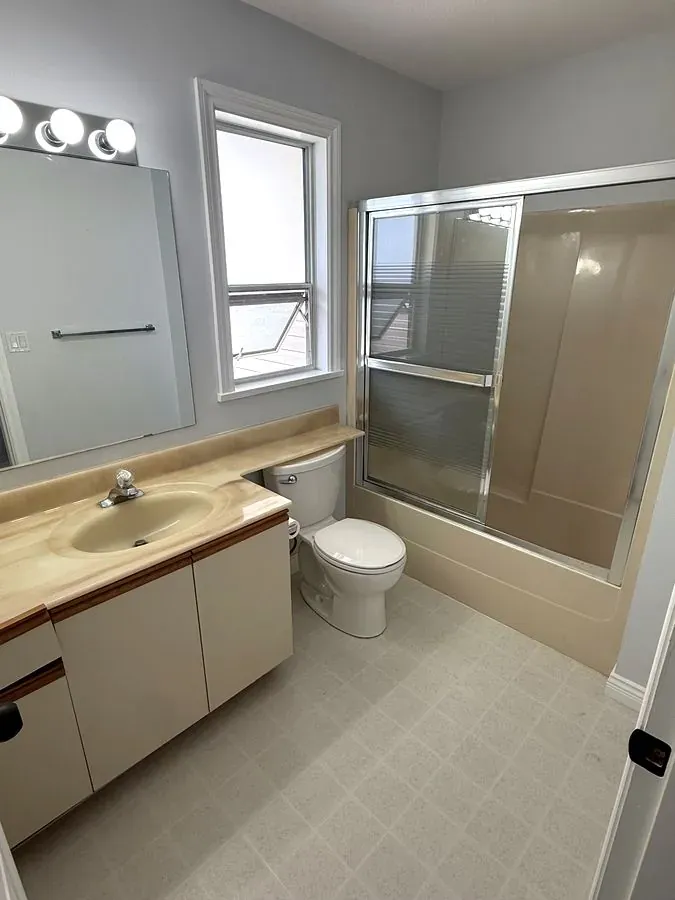 Guest bathroom, refreshed top to bottom in Langley, before